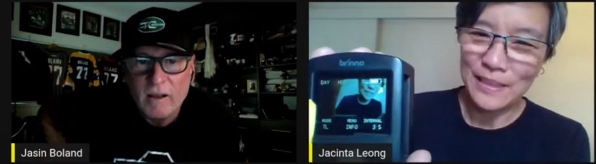 Two separate pictures of Jasin Boland and Jacinta Leong